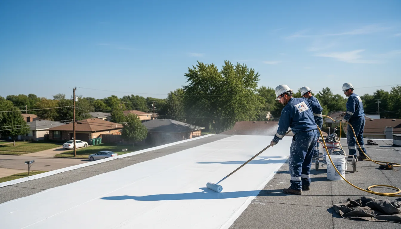 Commercial roof coating in Harrisburg, OR near me